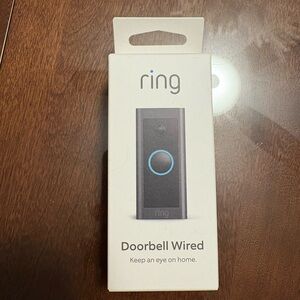 Ring Doorbell Wired with Black and Blue Design